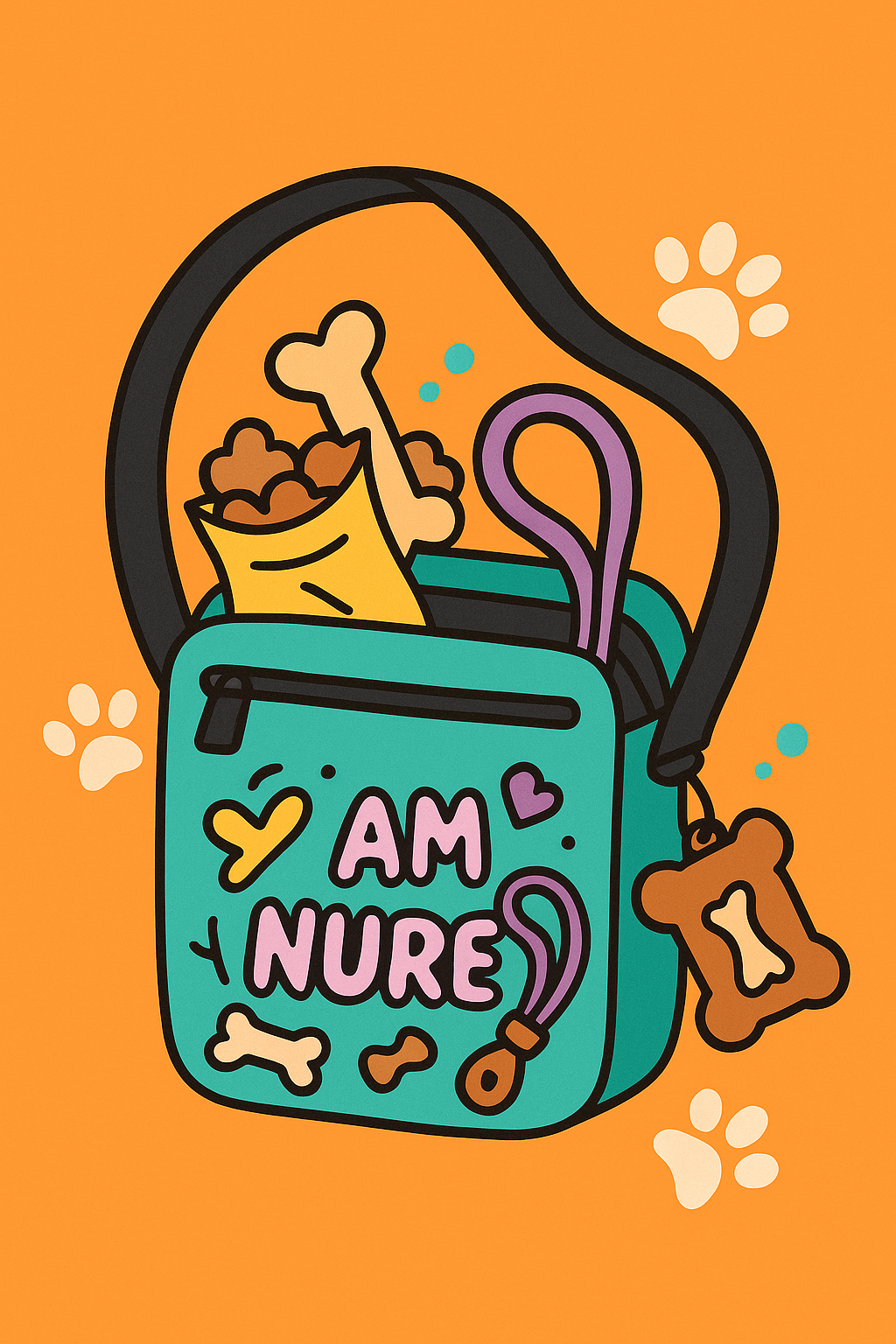 Trendy Dog Walking Bag